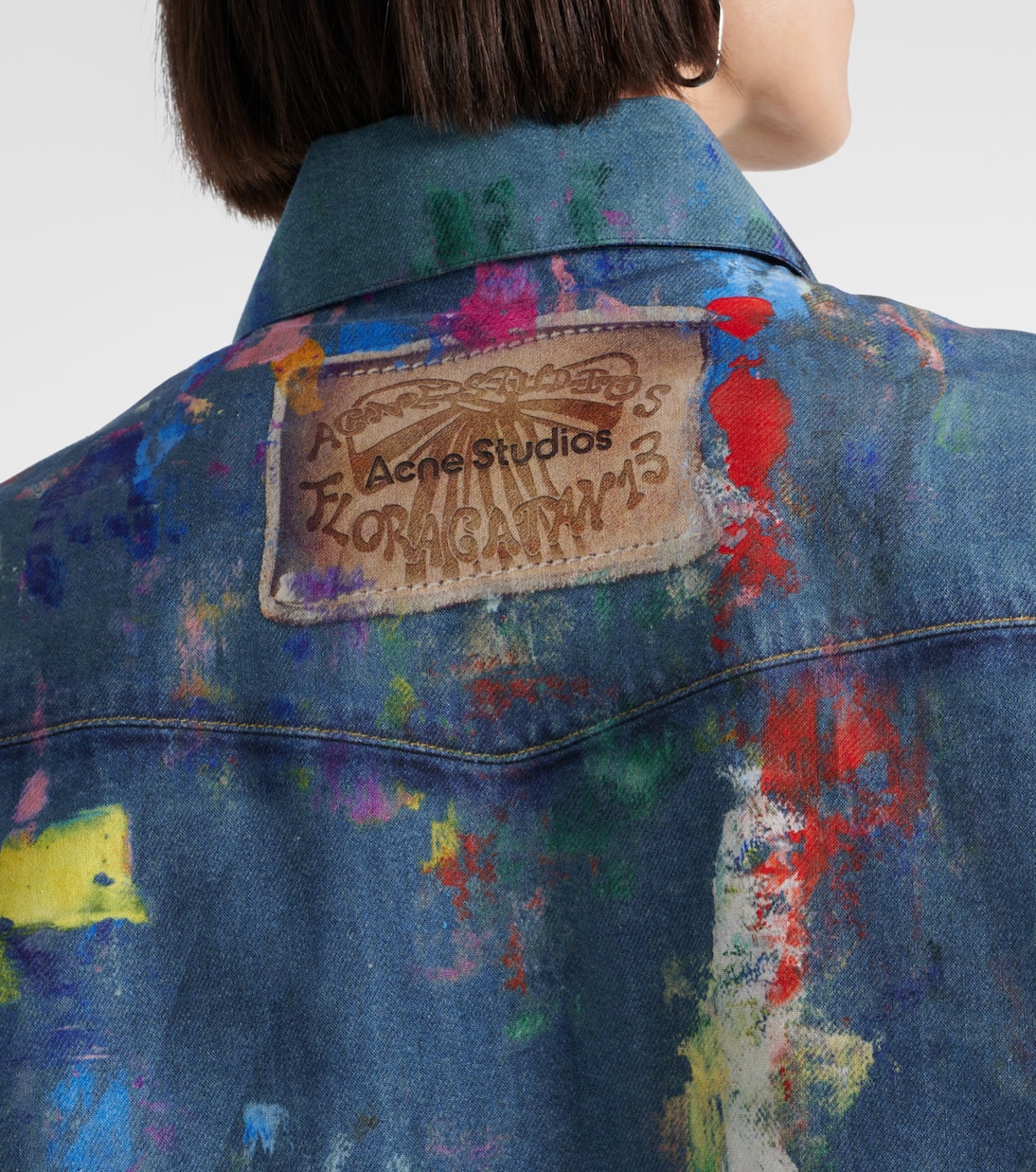 Camicia in cotone con stampa | Acne Studios