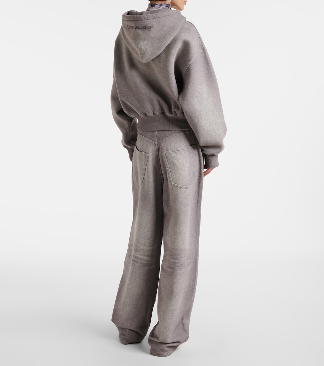 Felpa in jersey di cotone con zip e cappuccio | Acne Studios