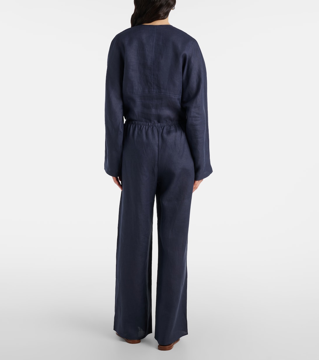 Weite Hose Austin aus Leinen | Asceno