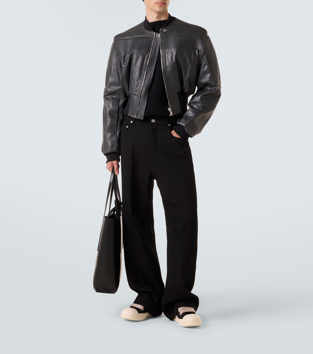 Jumbolace Low Sneaks leather sneakers | Rick Owens