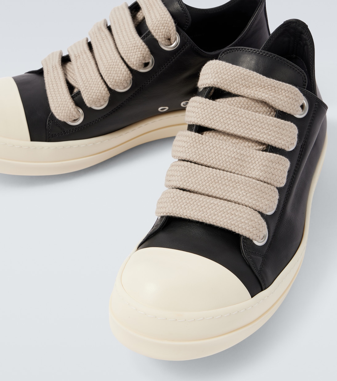 Jumbolace Low Sneaks leather sneakers | Rick Owens