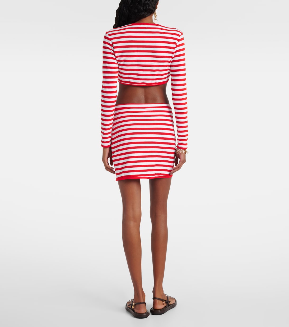 Cardigan cropped a righe | Jade Swim