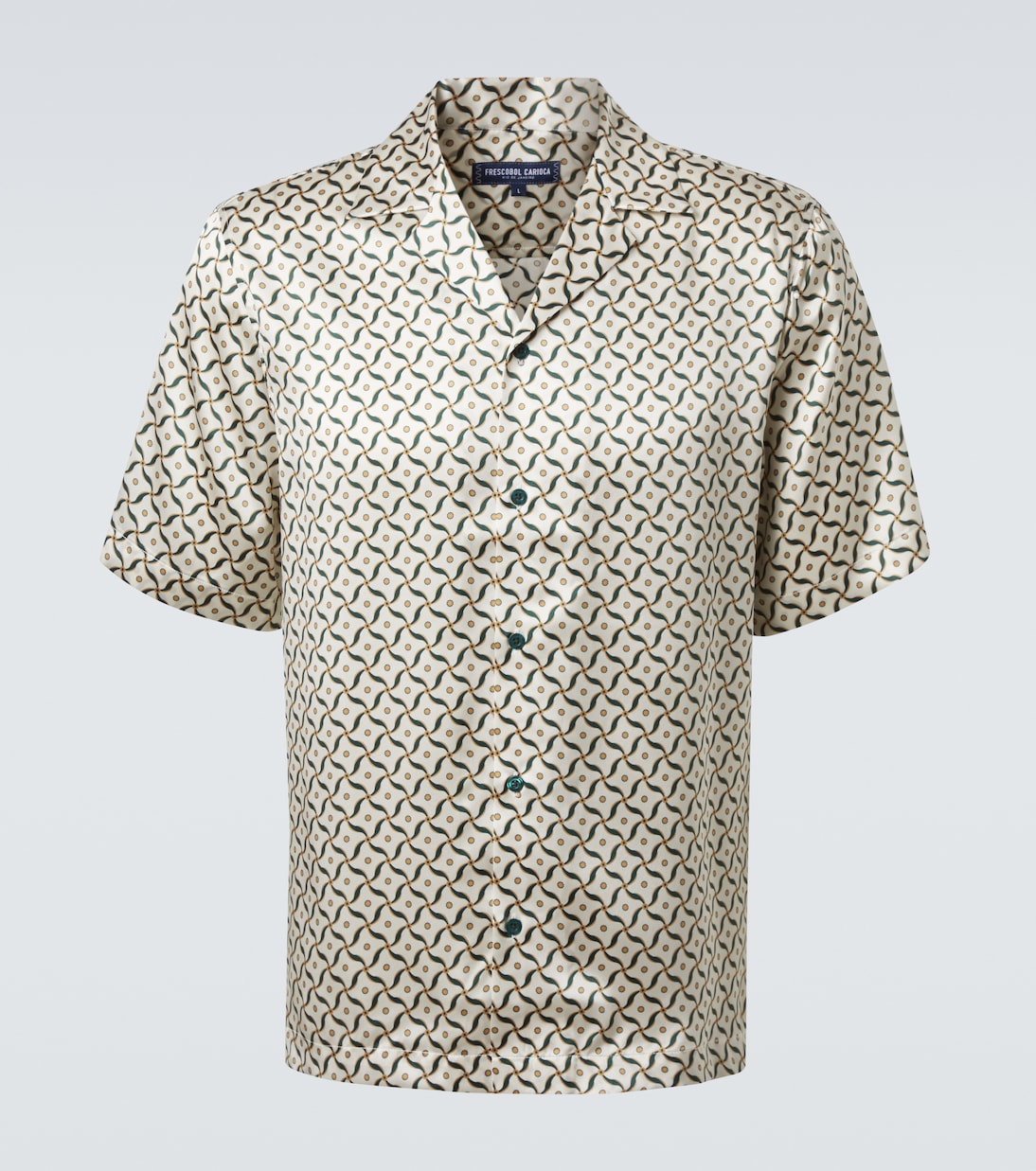 Camisa Roberto de seda estampada | Frescobol Carioca