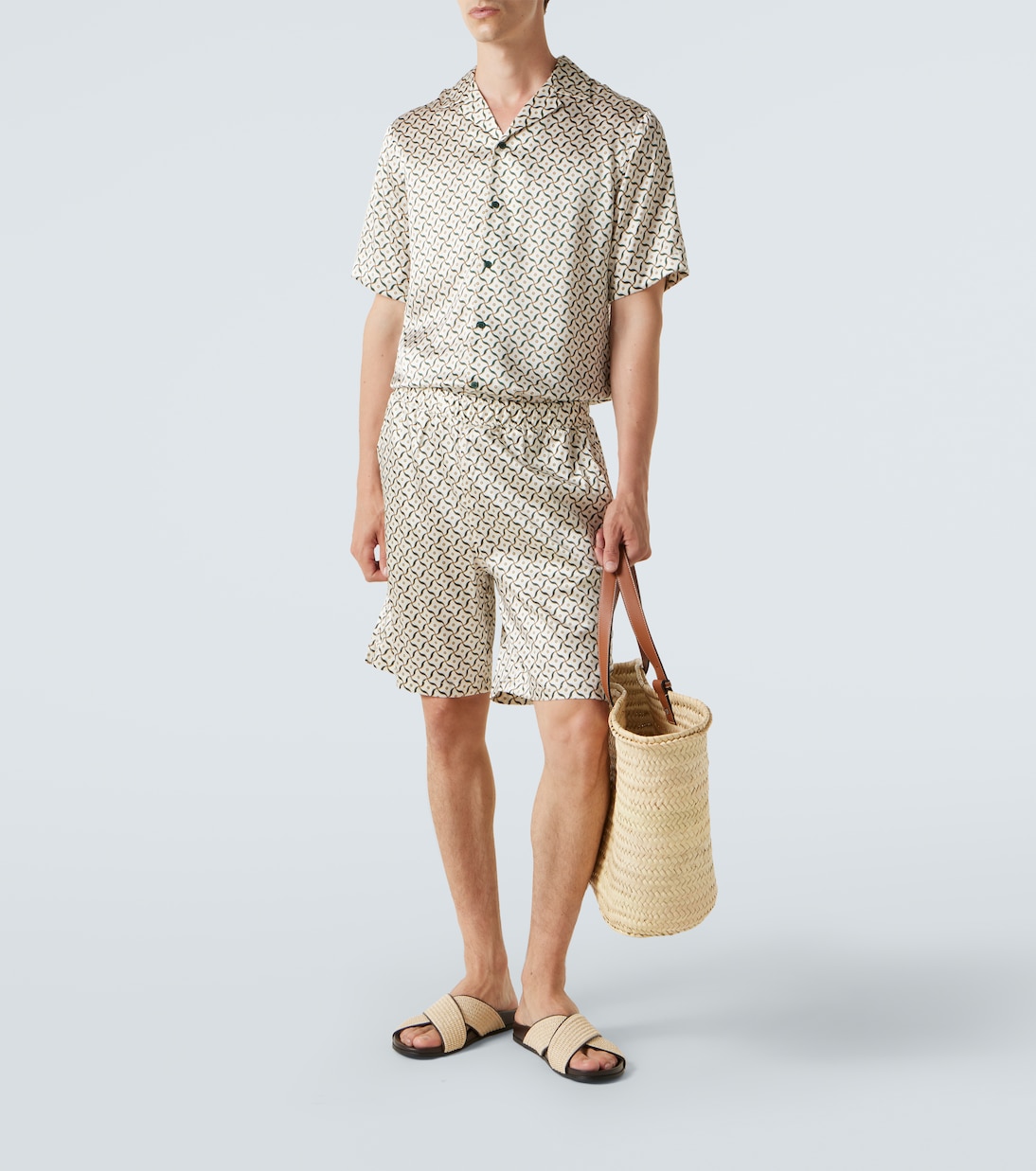 Camisa Roberto de seda estampada | Frescobol Carioca