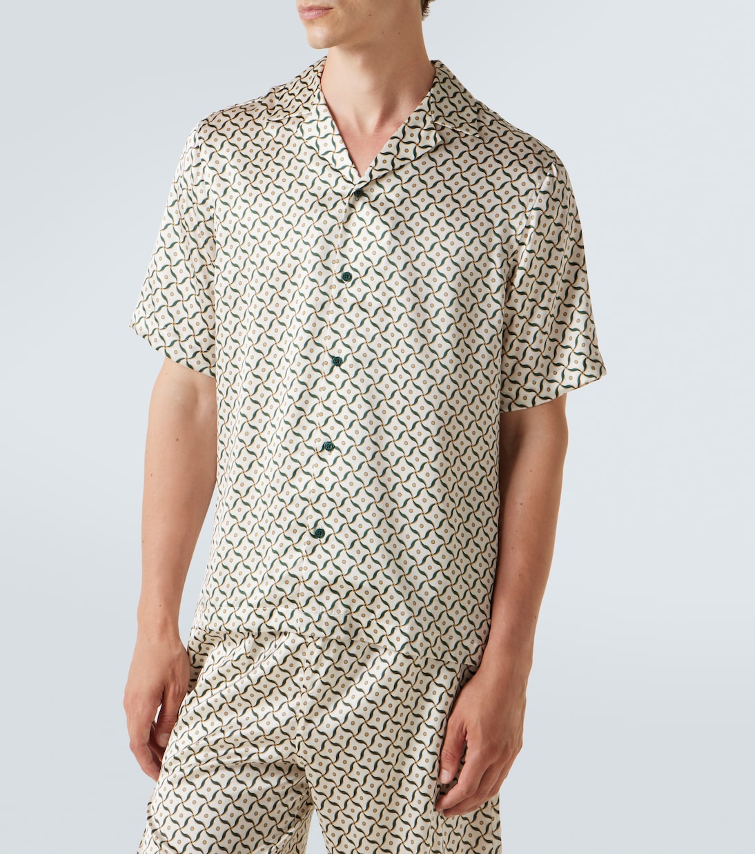 Camisa Roberto de seda estampada | Frescobol Carioca