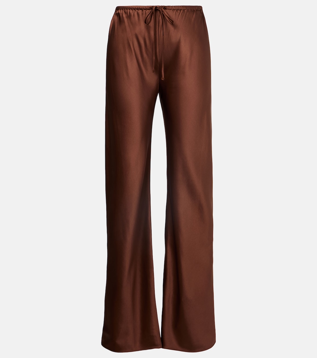 Billie silk-blend straight pants  | Veronica Beard