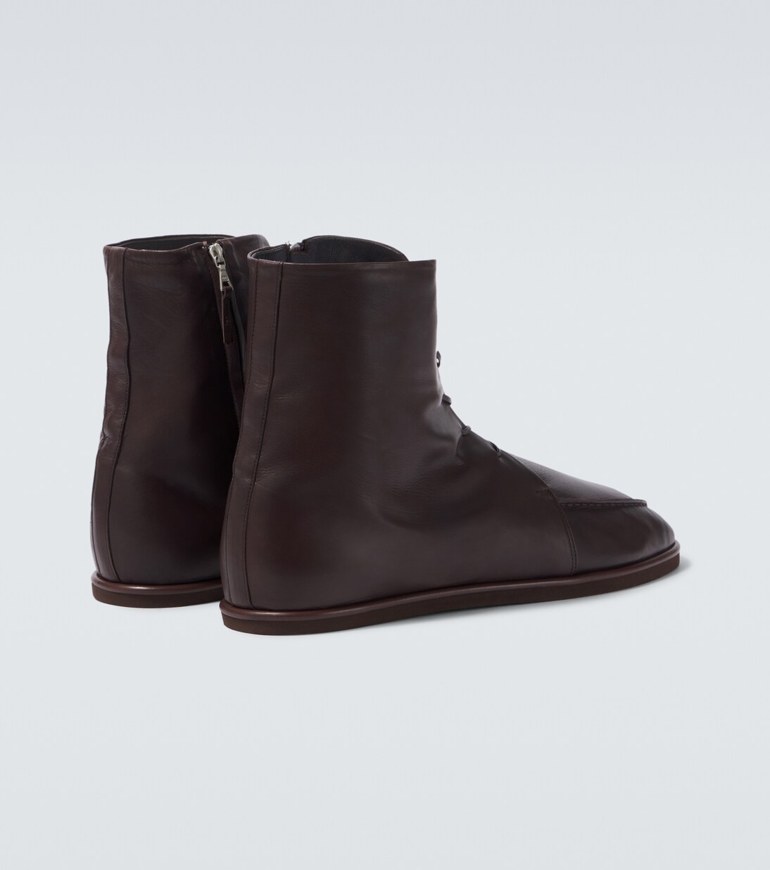 Leather lace-up boots | Auralee