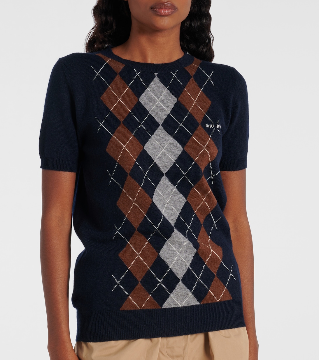 Top in maglia di cashmere | Miu Miu