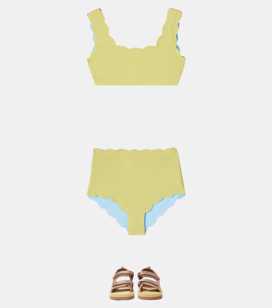 Braga de bikini Santa Monica reversible festoneada | Marysia Bumby