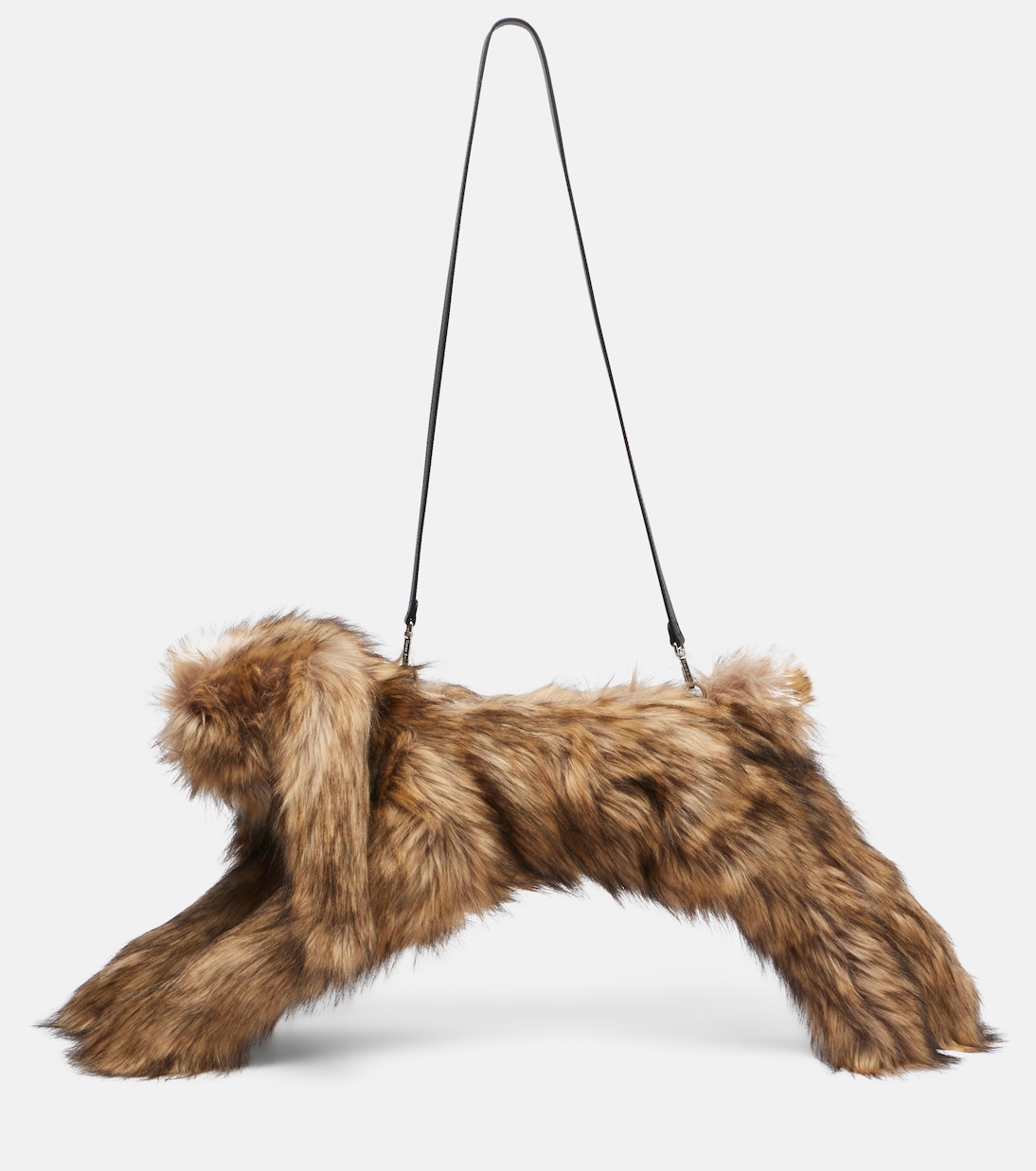 Clutch in pelliccia sintetica con cristalli | Simone Rocha