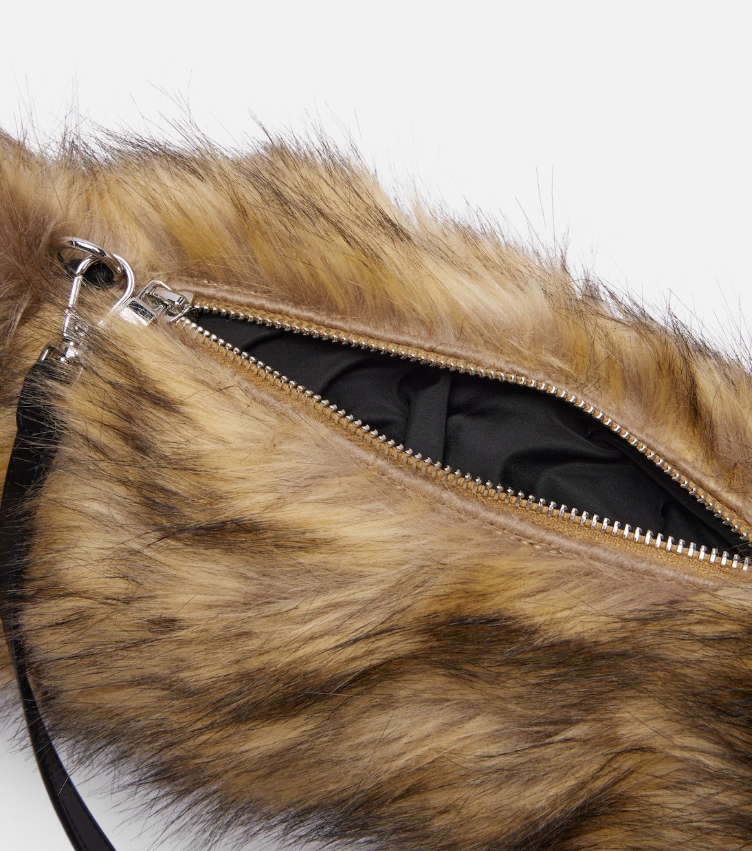 Clutch in pelliccia sintetica con cristalli | Simone Rocha