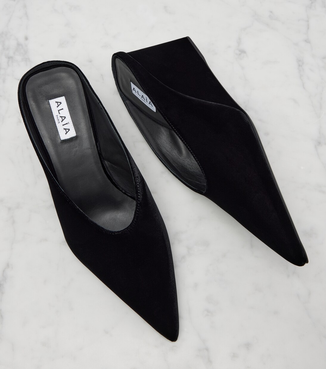 Cube 75 스웨이드 웨지 뮬 | Alaïa