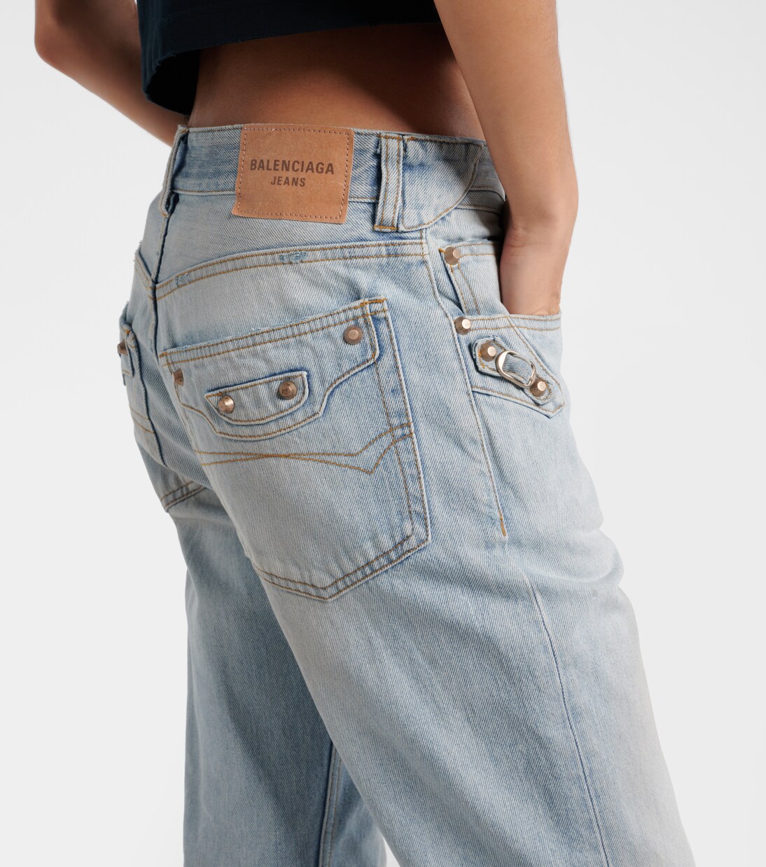 City low-rise straight jeans | Balenciaga