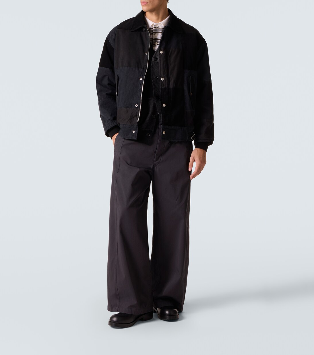 Paneled cotton Oxford jacket | Comme des Garçons Homme