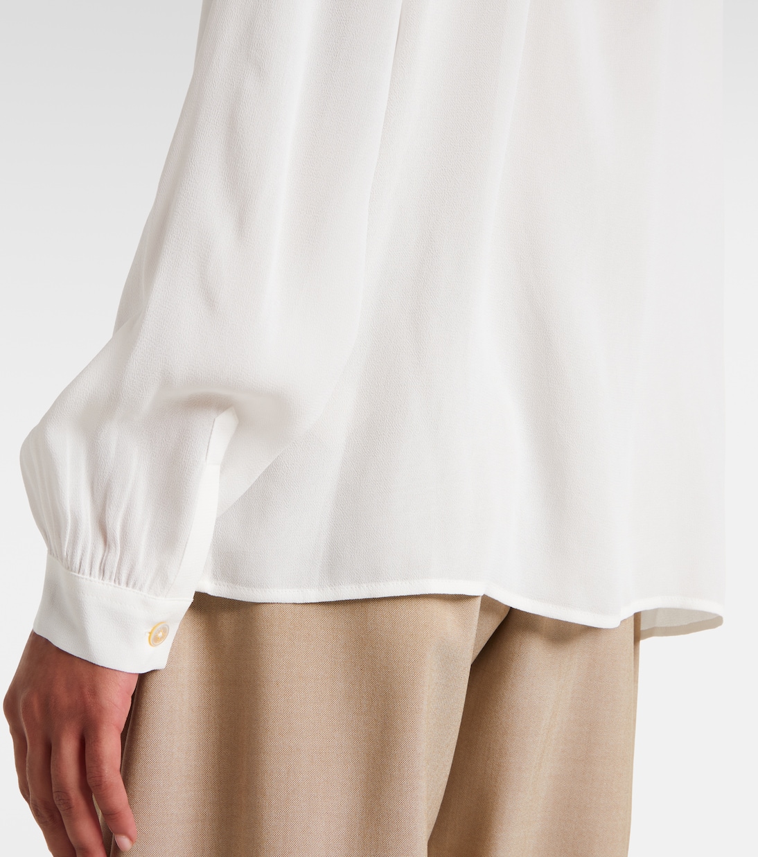 Schluppenbluse aus Georgette  | Tory Burch