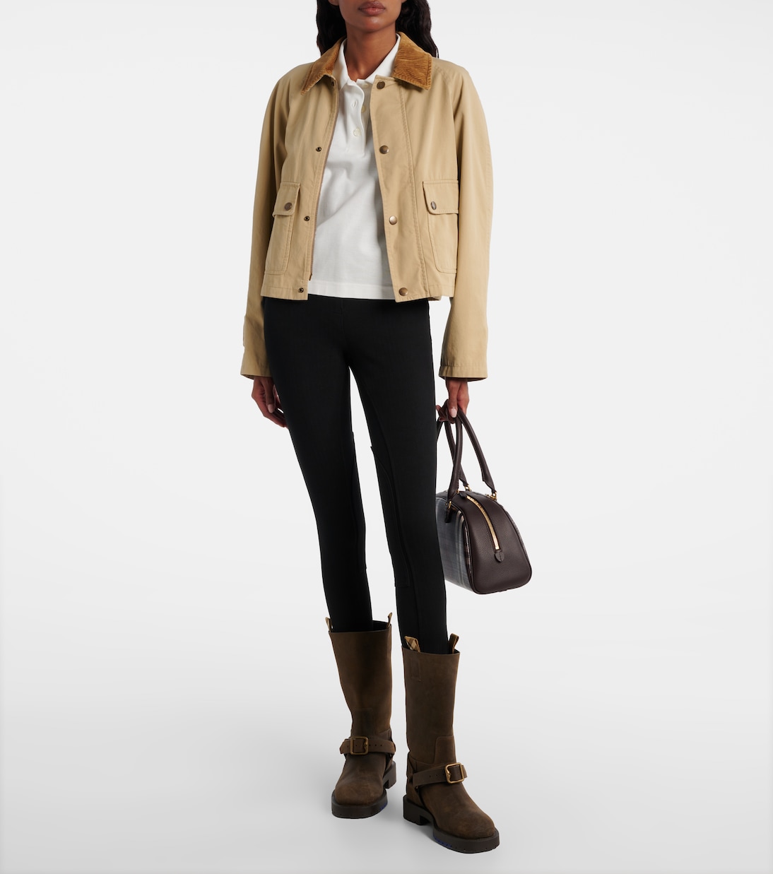 Cotton-blend skinny pants | Burberry