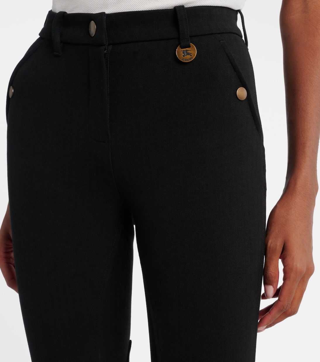 Cotton-blend skinny pants | Burberry