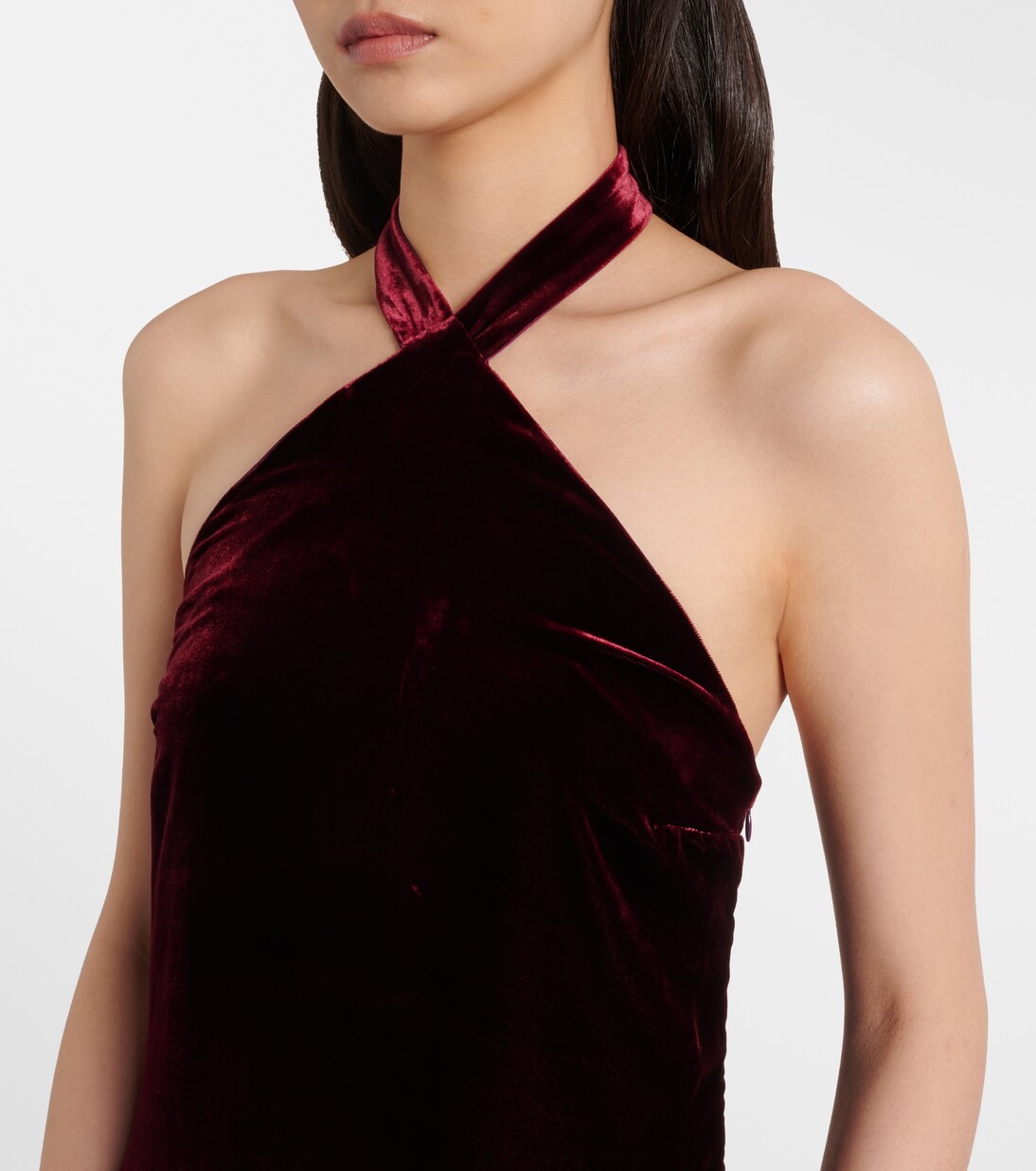 Nina fringed velvet maxi dress | Taller Marmo