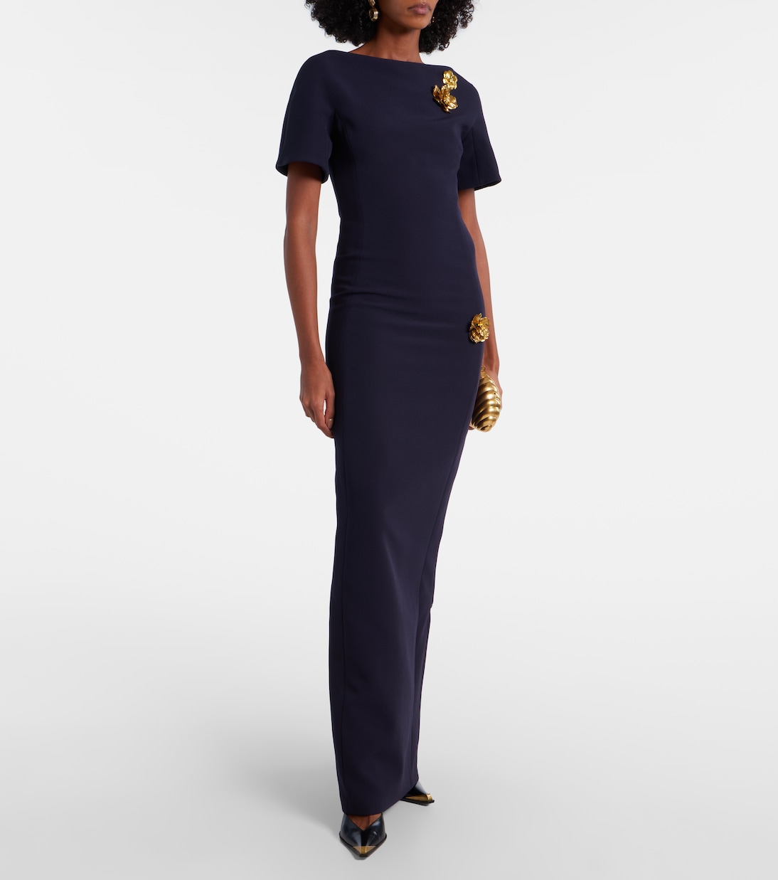 Lacin embellished crêpe gown | Safiyaa