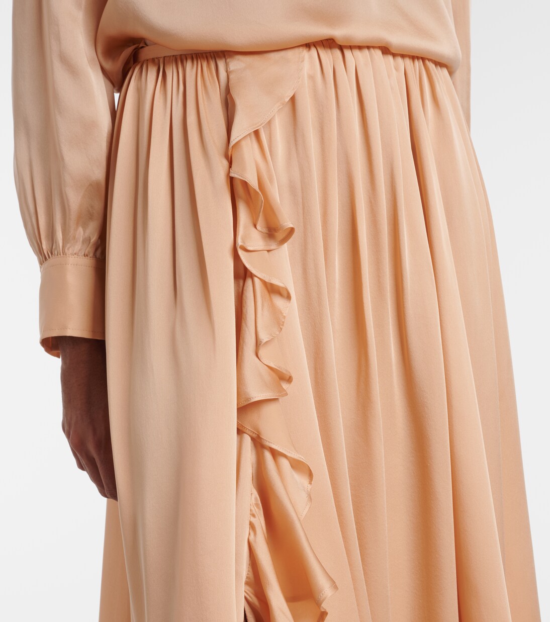 Midirock Zena aus Seidenchiffon | Ulla Johnson