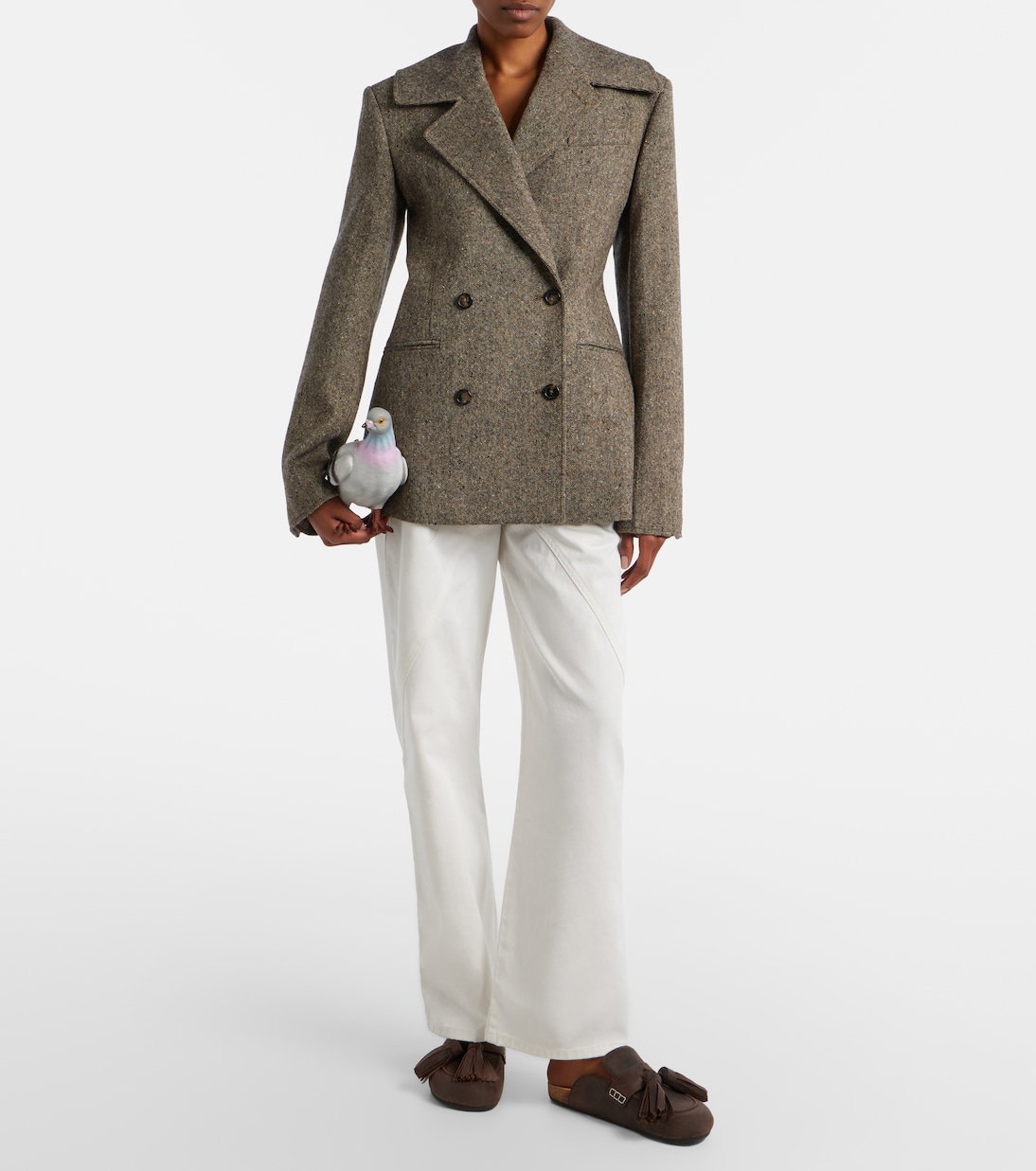 Embroidered straight jeans | JW Anderson