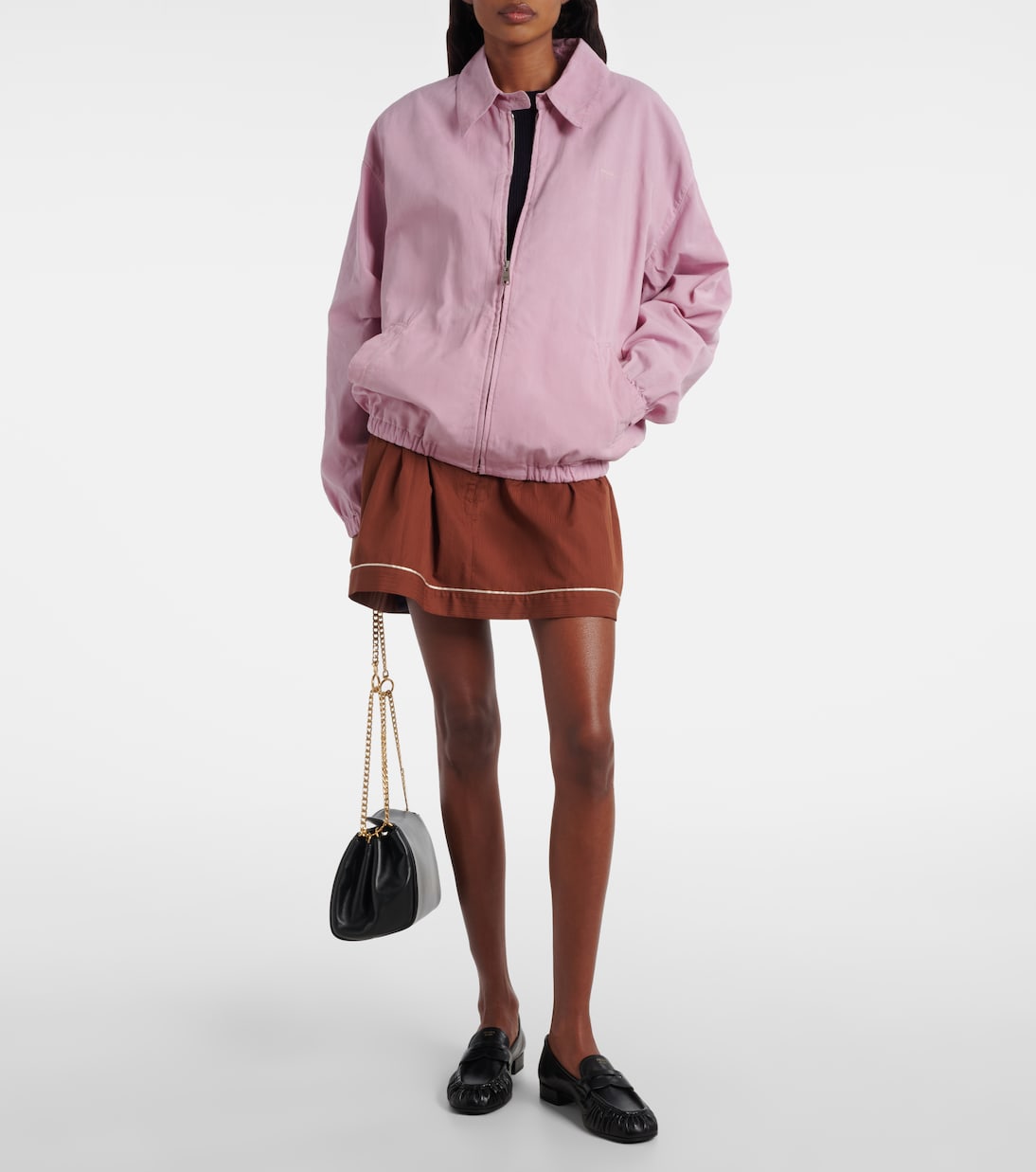 皮革便士乐福鞋 | Prada