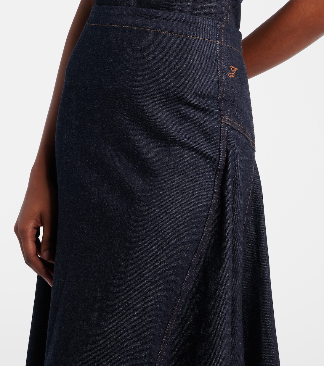 Jupe midi Lavoir de-Nîmes en denim | Jacquemus