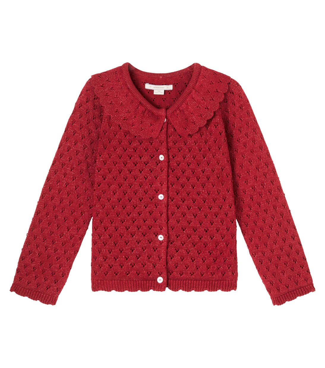 Cotton-blend lamé cardigan | Konges Sløjd