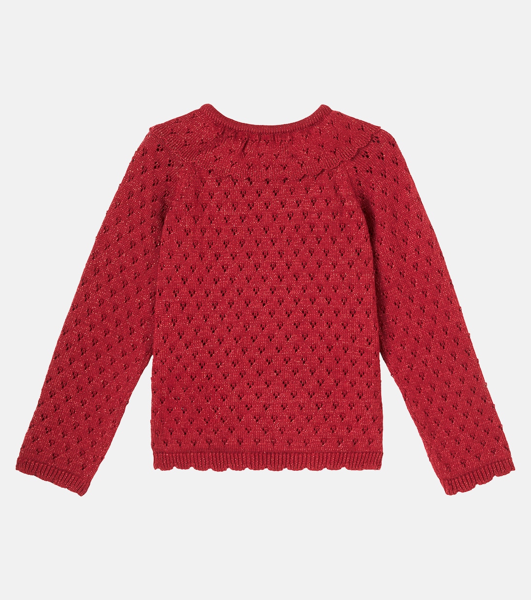 Cardigan en coton mélangé lamé | Konges Sløjd