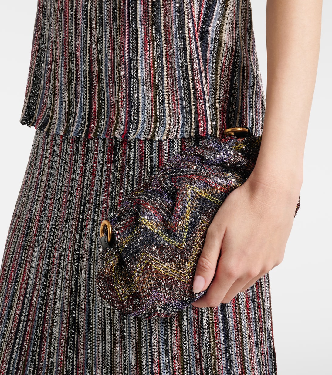 Clutch Caperdoni Small con paillettes | Missoni