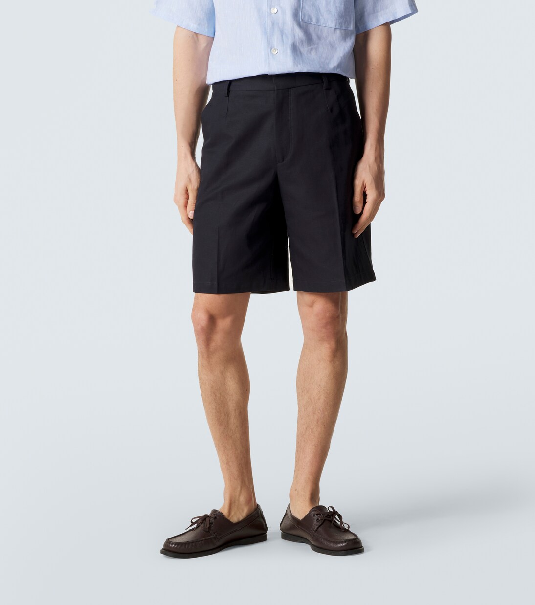 Cotton and linen Bermuda shorts | Zegna