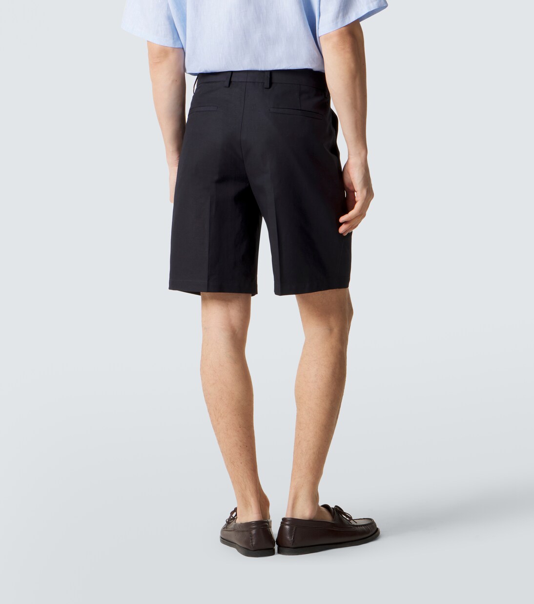 Cotton and linen Bermuda shorts | Zegna