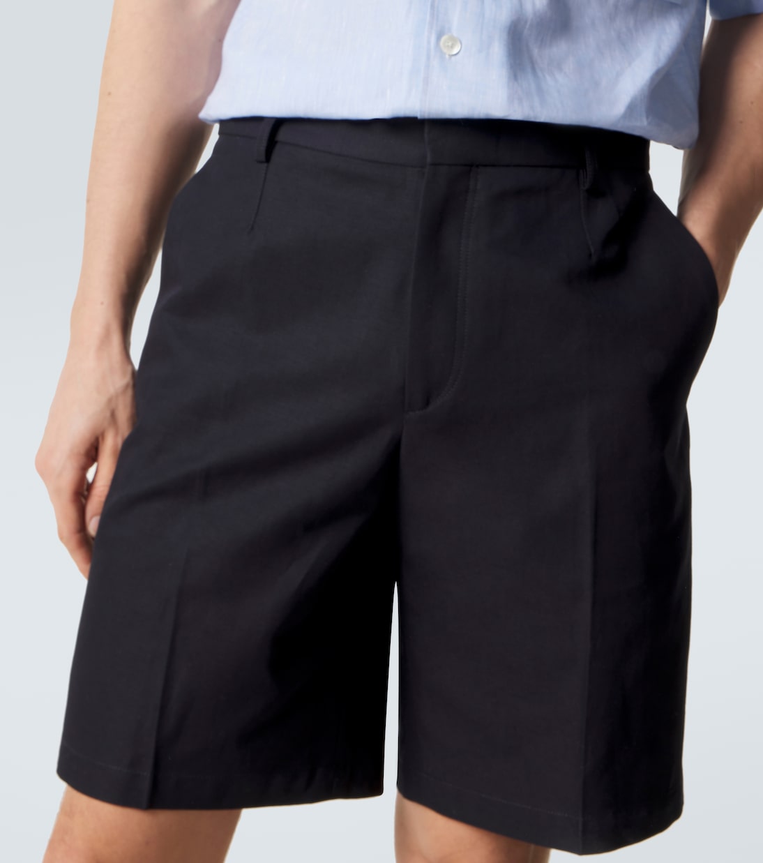Cotton and linen Bermuda shorts | Zegna