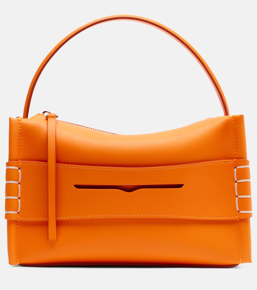 Loafer leather top-handle bag | JW Anderson
