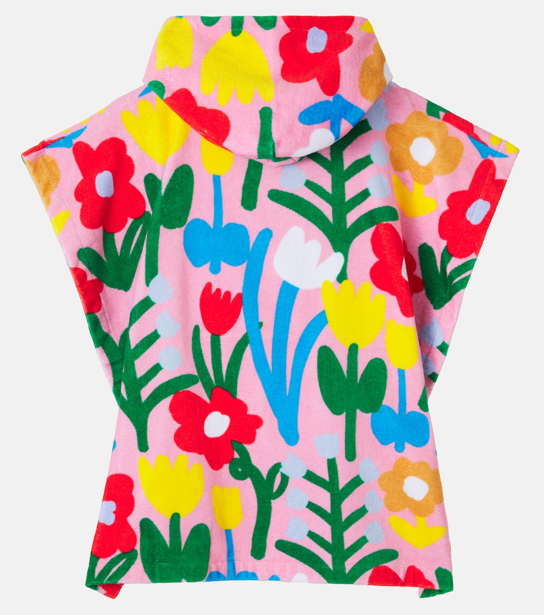 Printed hooded cotton terry towel | Stella McCartney Kids