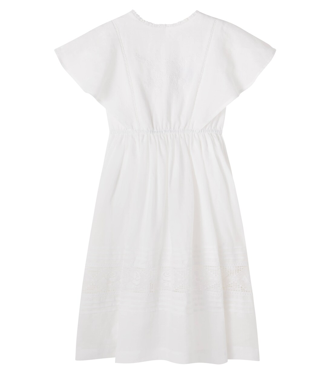 Emilie embroidered ramie dress | C'era Una Volta