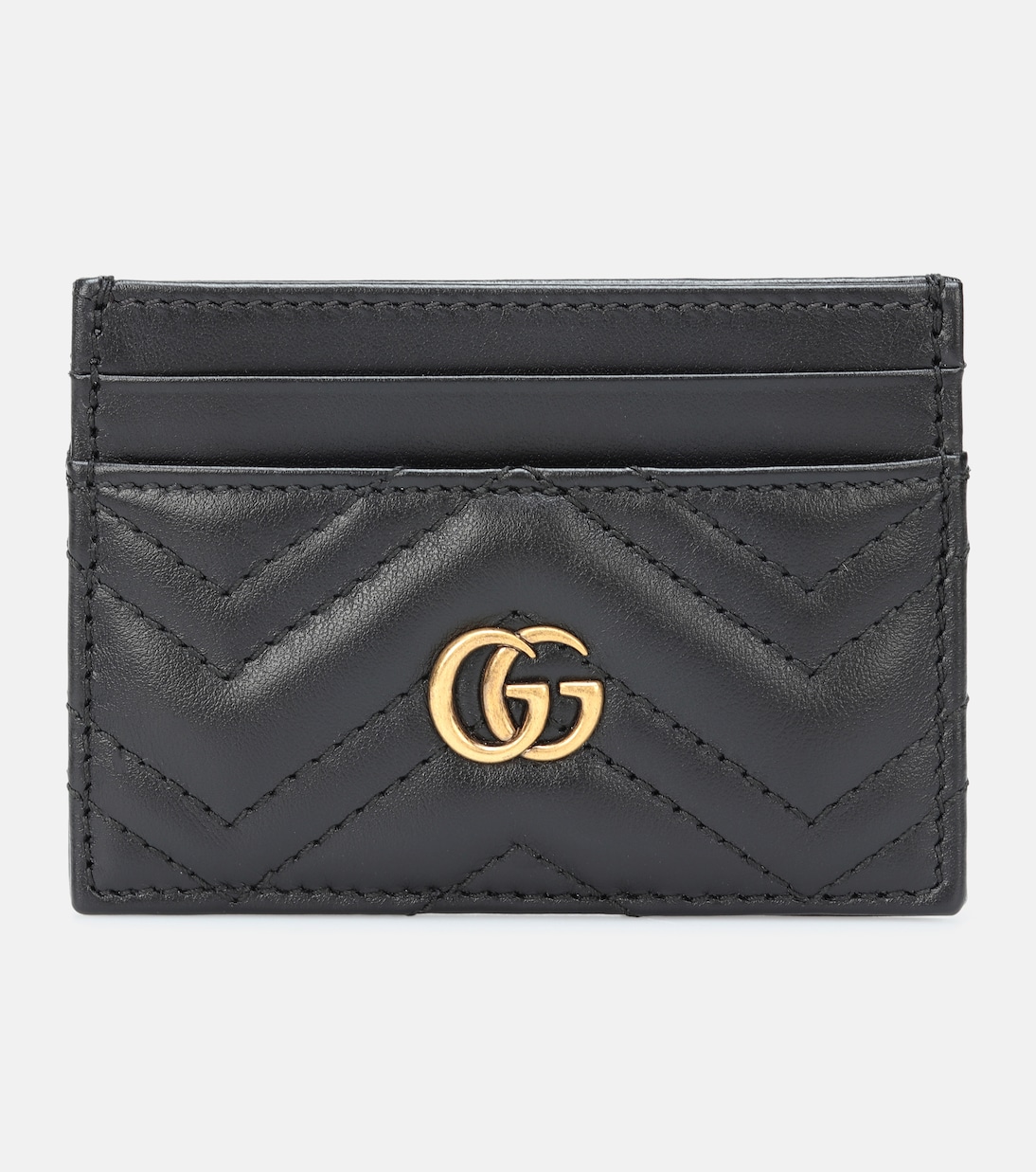 محفظة للبطاقات من الجلد GG Marmont | Gucci