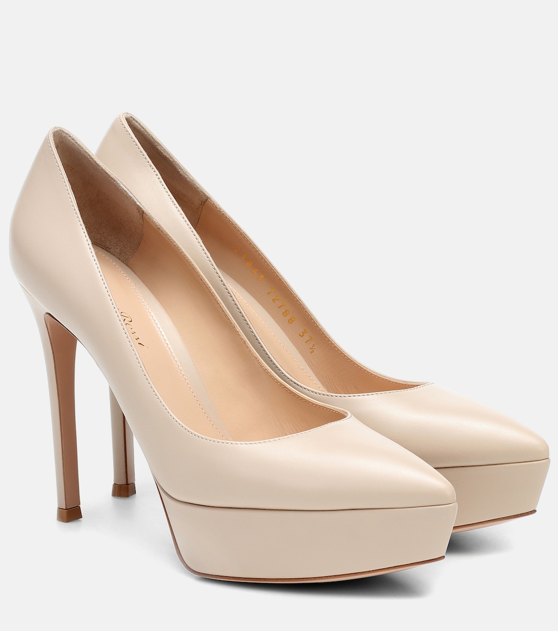 Escarpins Dasha à plateau en cuir | Gianvito Rossi