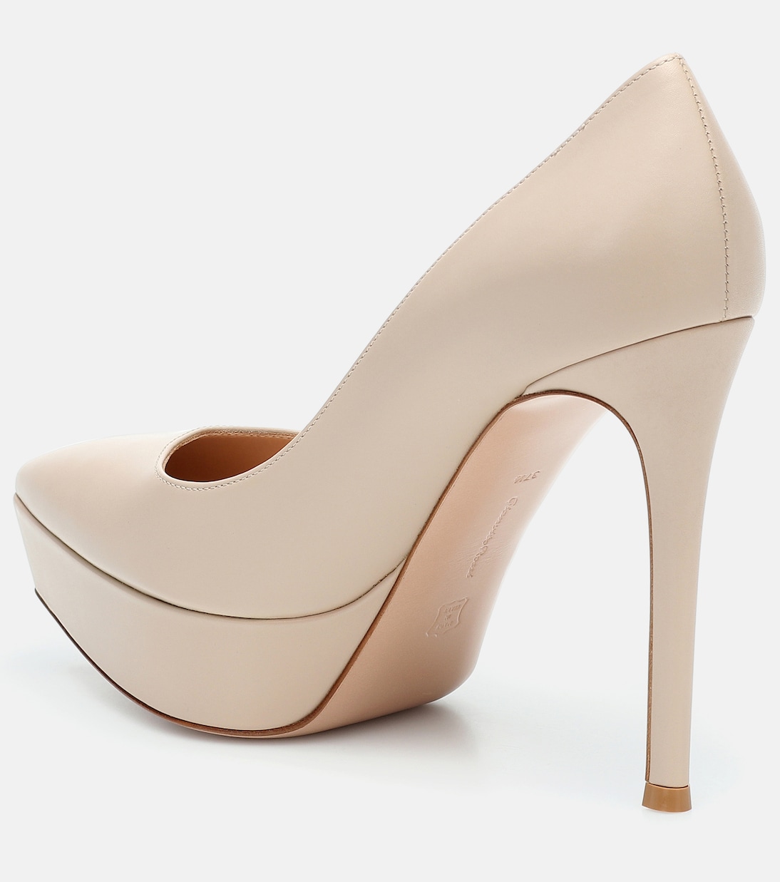 Escarpins Dasha à plateau en cuir | Gianvito Rossi