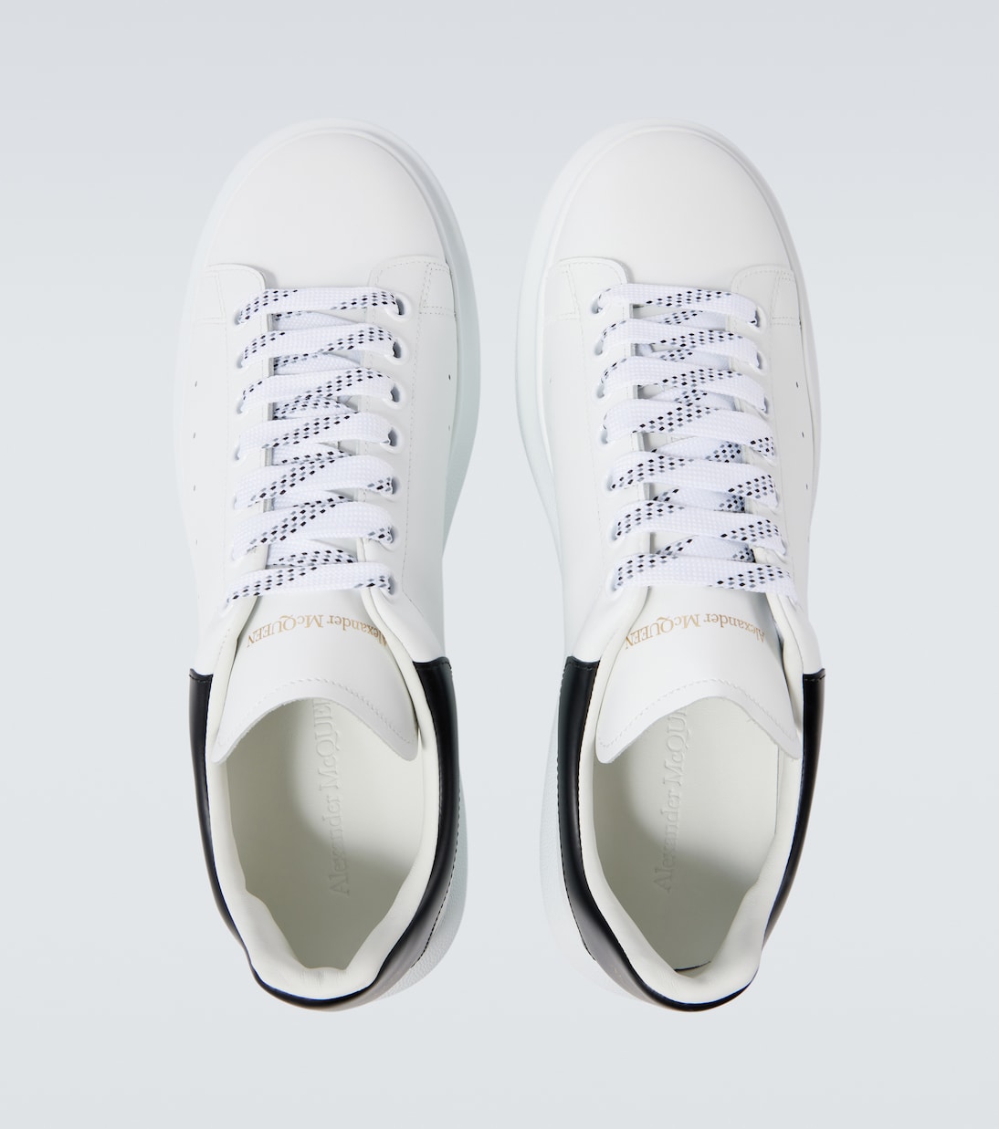 Oversized leather sneakers in multicoloured Alexander Mc Queen Mytheresa