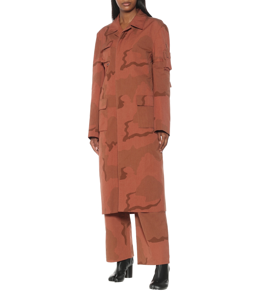 Abrigo de algodón print de camuflaje | Marine Serre
