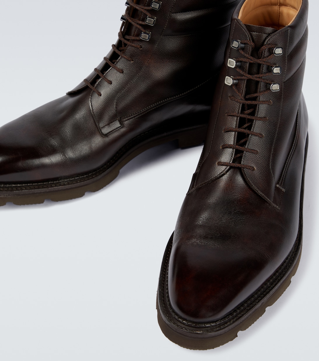 Alder leather lace-up boots | John Lobb