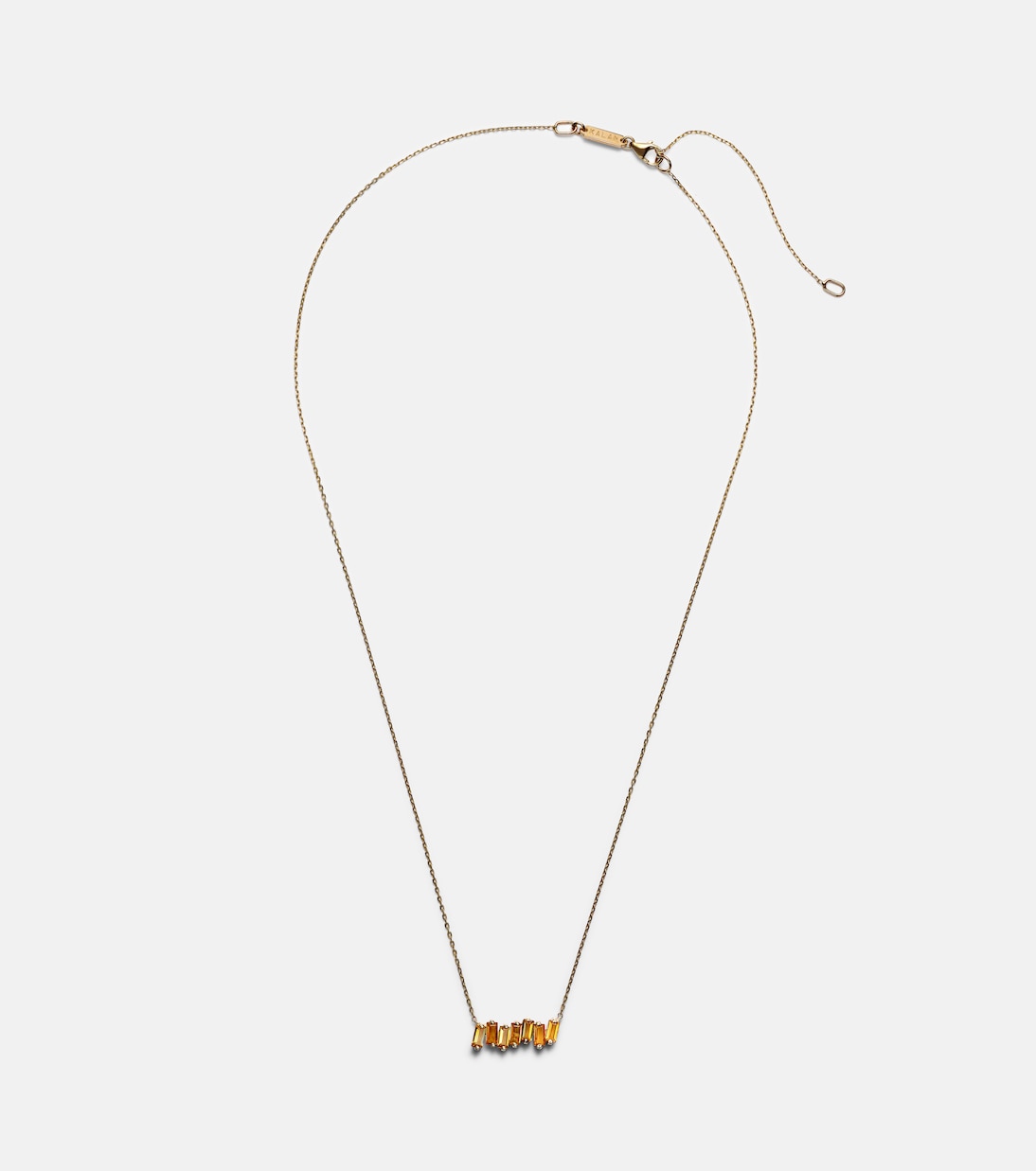 Collana in oro giallo 14kt con citrini di Suzanne Kalan, design giovane e chic
