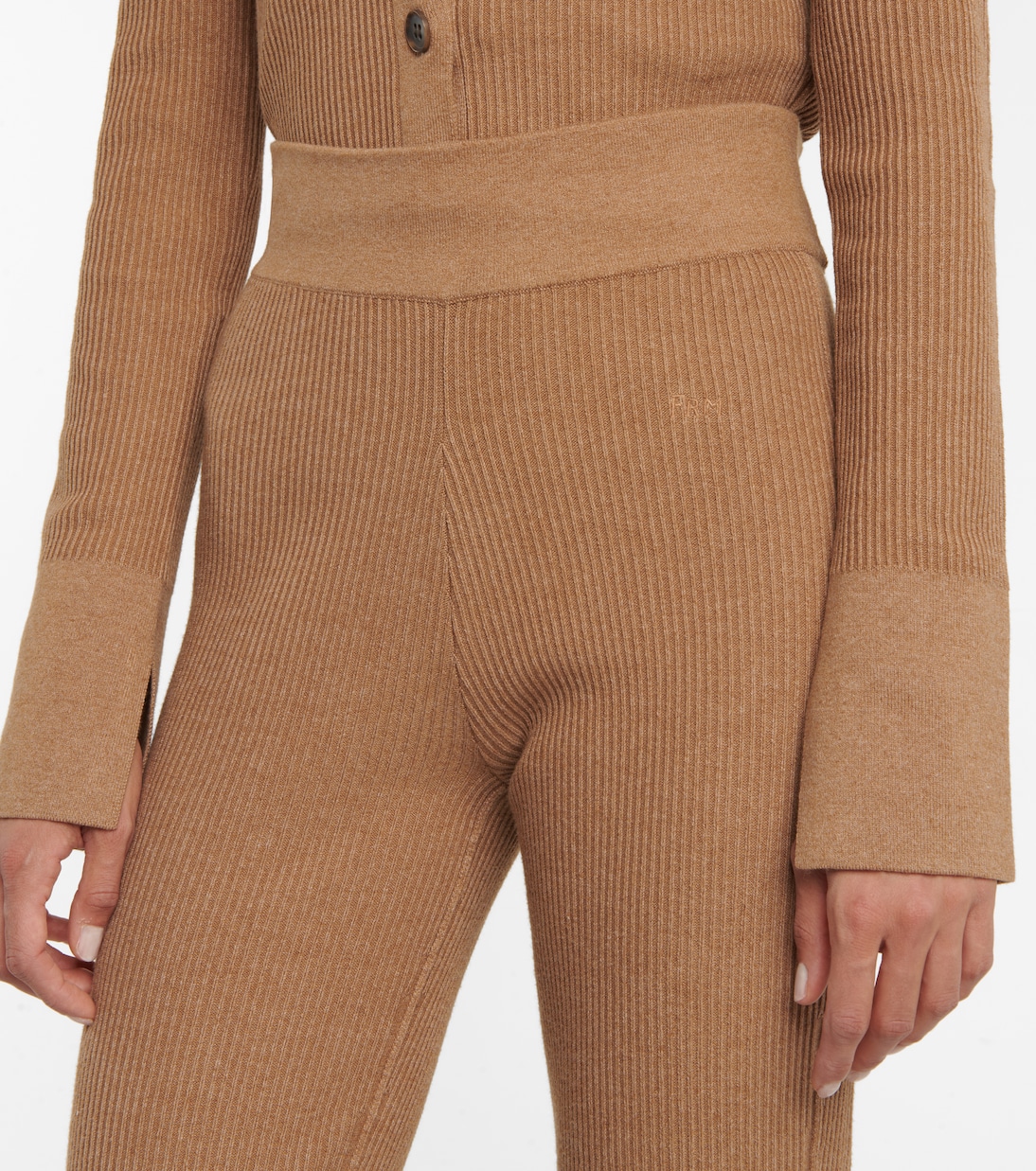 Ribbed-knit cotton-blend pants | Frame