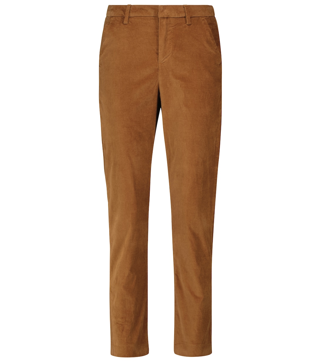 High-rise cotton-blend velvet pants | 7 For All Mankind