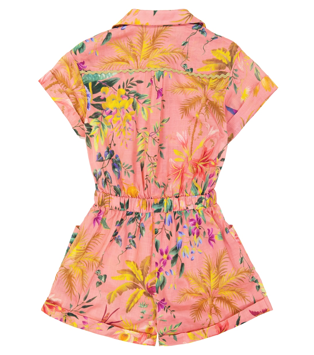 Tropicana floral cotton playsuit | Zimmermann Kids