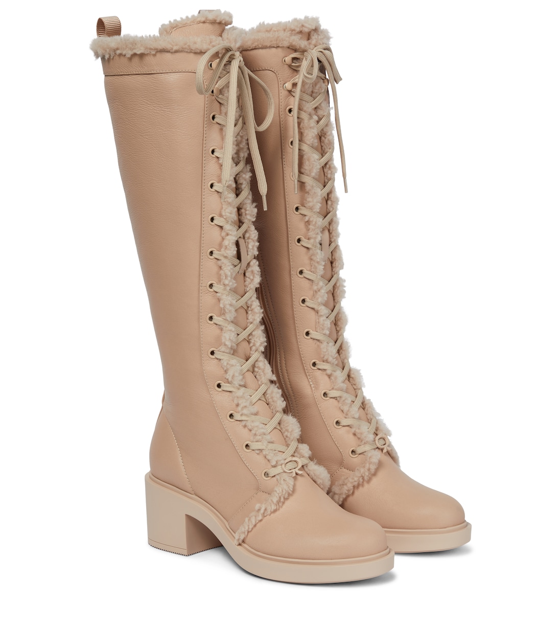 Botas North de piel con forro de borrego | Gianvito Rossi