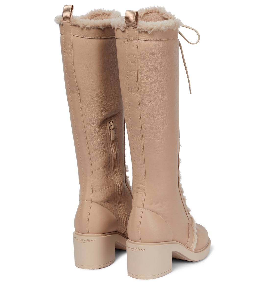 Botas North de piel con forro de borrego | Gianvito Rossi