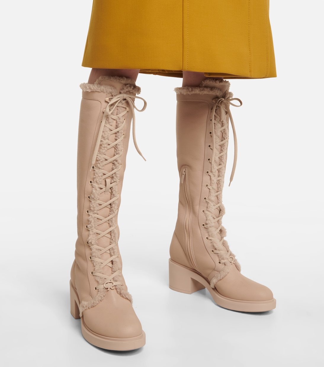 Botas North de piel con forro de borrego | Gianvito Rossi