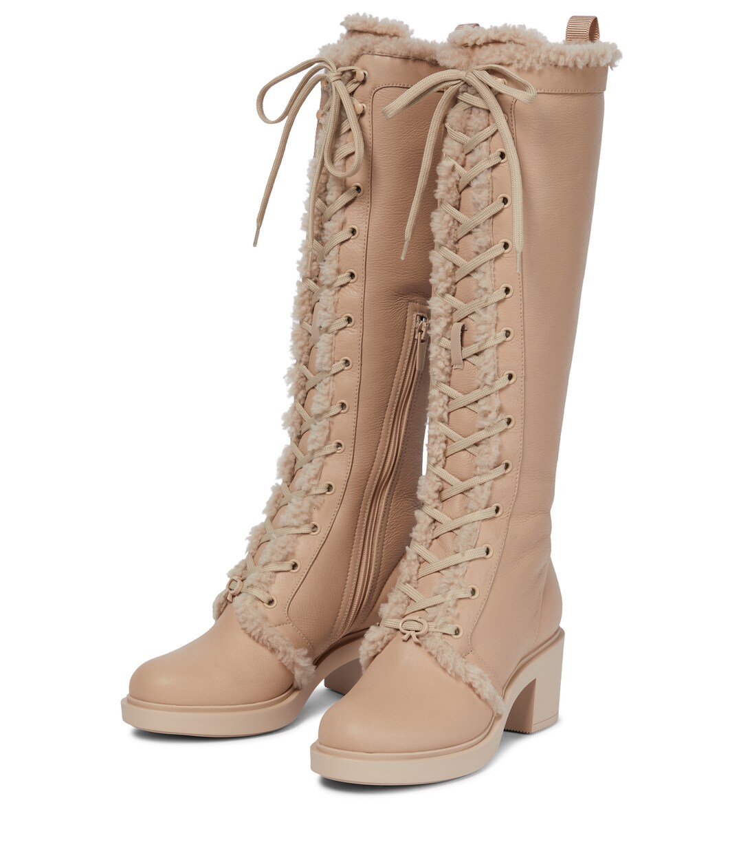 Botas North de piel con forro de borrego | Gianvito Rossi